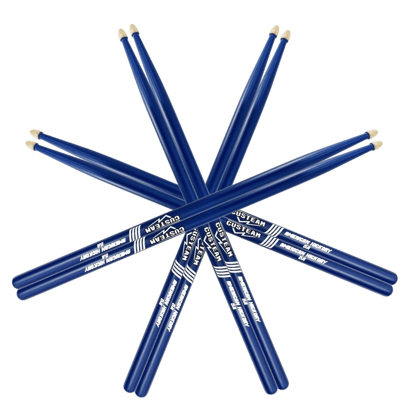 Blue Drumsticks 5A,7A - CUSTEAM Colored Drumsticks - Drumsticks - custeam