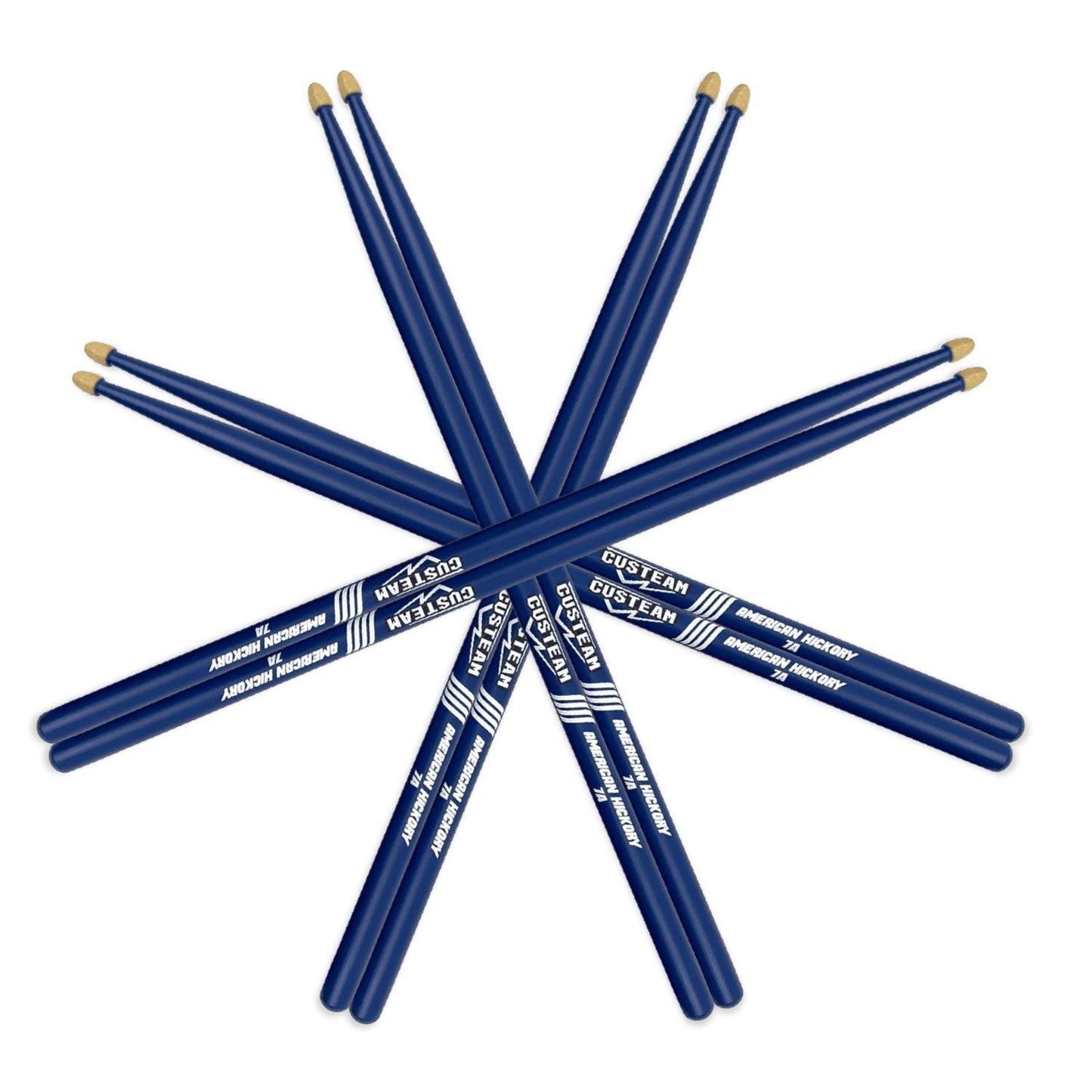 Blue Drumsticks 5A,7A - CUSTEAM Colored Drumsticks - Drumsticks - custeam