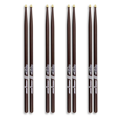 Coffee Hickory Drumsticks 5A,7A - CUSTEAM Colored Drumsticks - Drumsticks - custeam