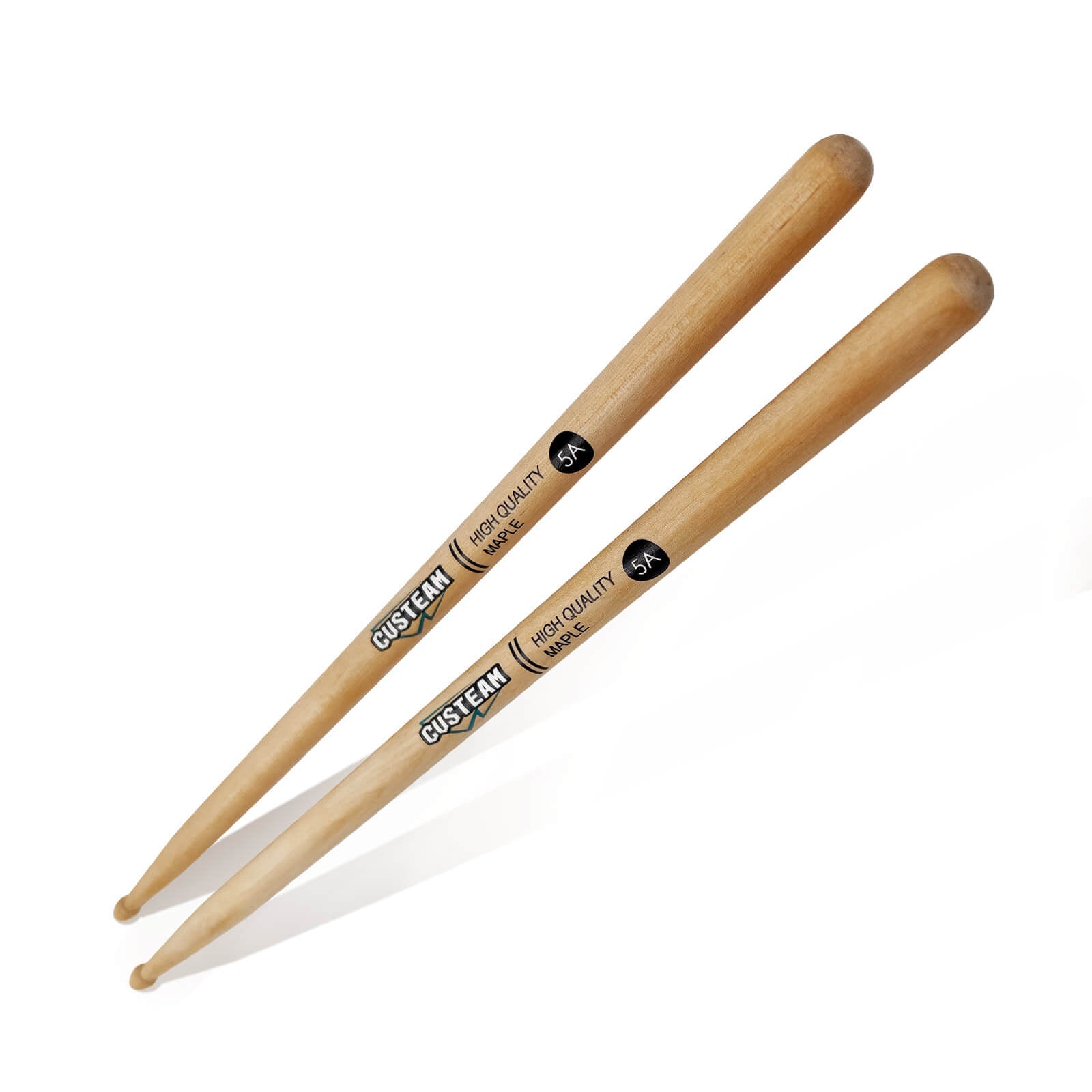 CUSTEAM Maple Drumsticks 7A/5A - Perfect for Daily Practice - Drumsticks - custeam