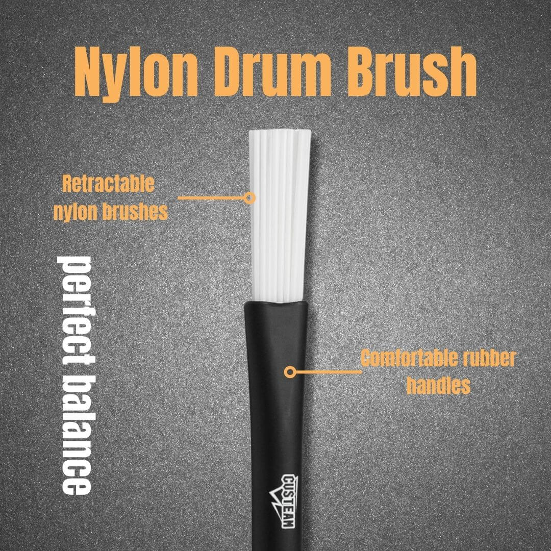 CUSTEAM Retractable Nylon Drum Brushes - Drumsticks - custeam