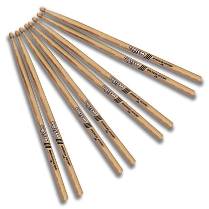 CUSTEAM Standard Hickory Drumsticks - Premium Quality for All Drumming Styles - Drumsticks - custeam