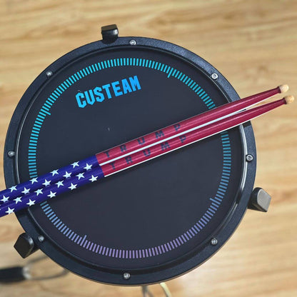 Custom Hickory 5A Drumsticks - American Flag & Trump Supporter Design - Drumsticks - custeam