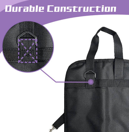 Portable Drum Sticks Bag - Holds up to 4 pairs of drumsticks and mallets - drum sticks bag - custeam